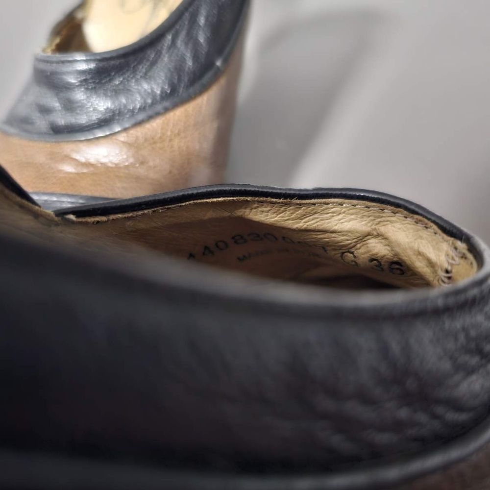 Stylish Black and Brown Women's Fly London Shoes - Picture 6 of 6